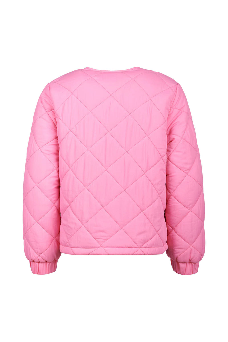 Girls Lightweight Puffer Jacket in Pink Cosmos