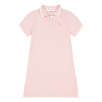Girls Polo Dress in Crystal Rose