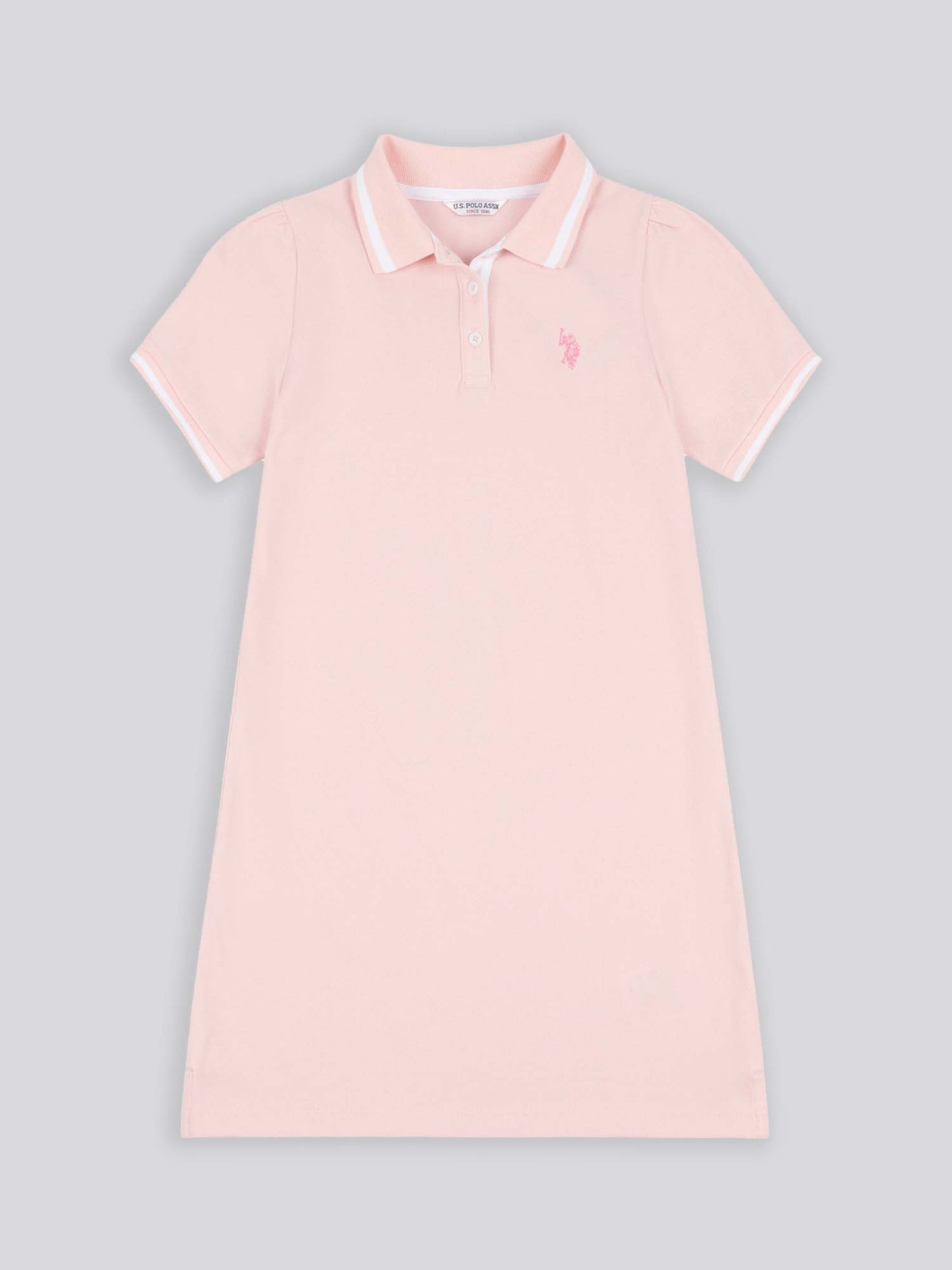 Girls Polo Dress in Crystal Rose