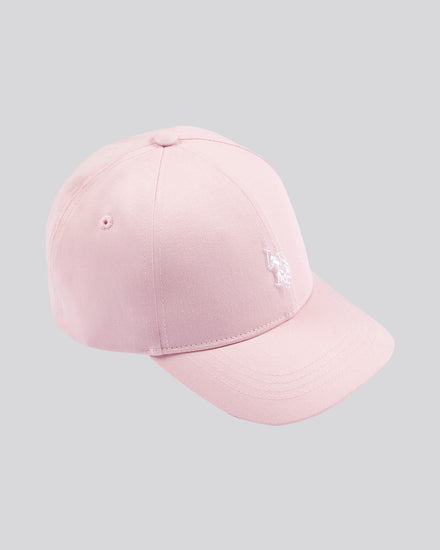 Girls Double Horsemen Cap in Crystal Rose