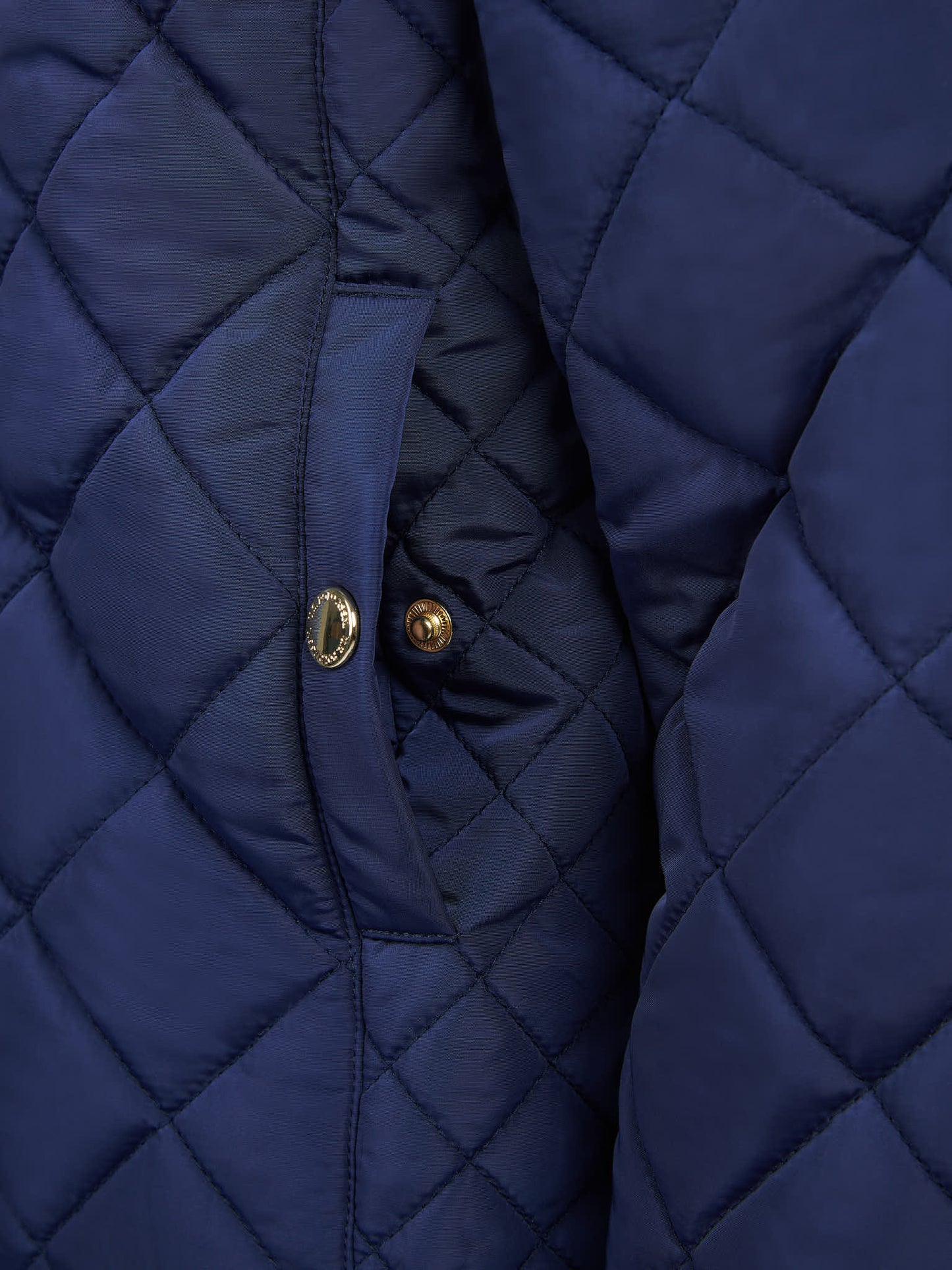 Girls Lightweight Quilted Jacket in Midnight Blue