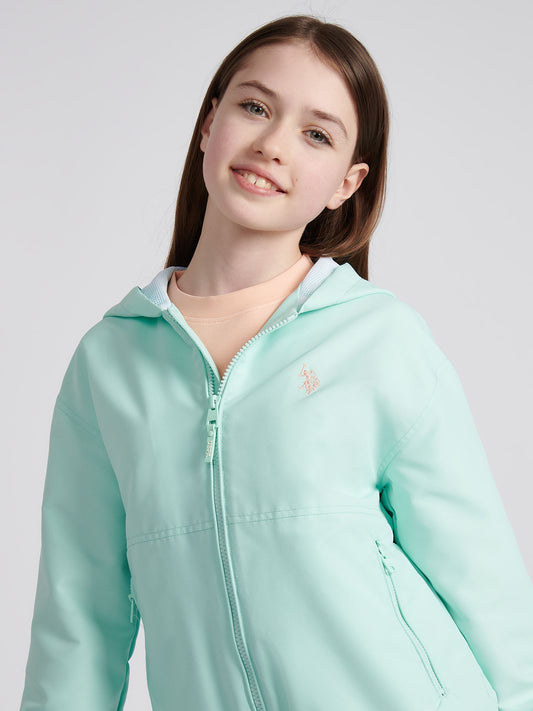 Girls Windbreaker in Blue Light