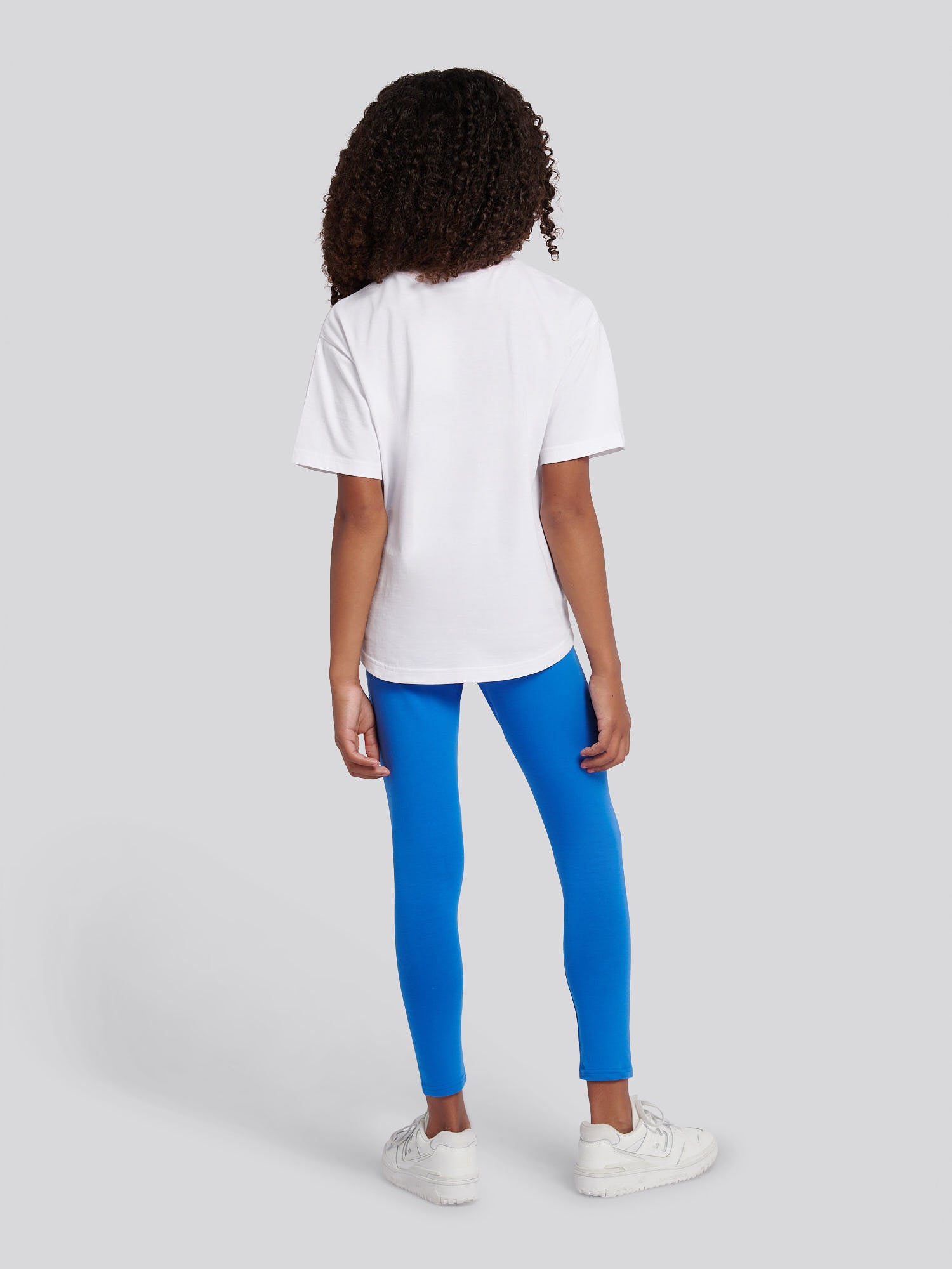 off white blue leggings set