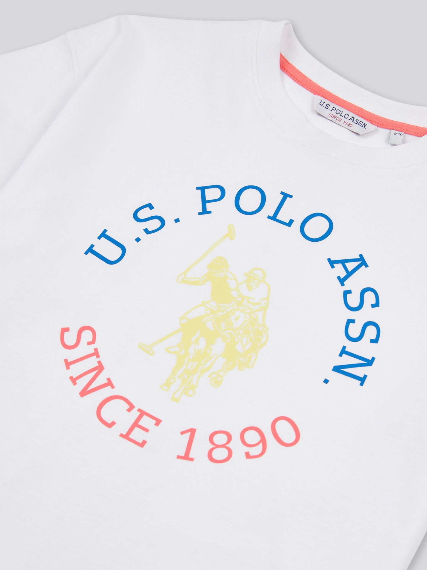 Girls Graphic Oversized T-Shirt & Legging Set in Strong Blue