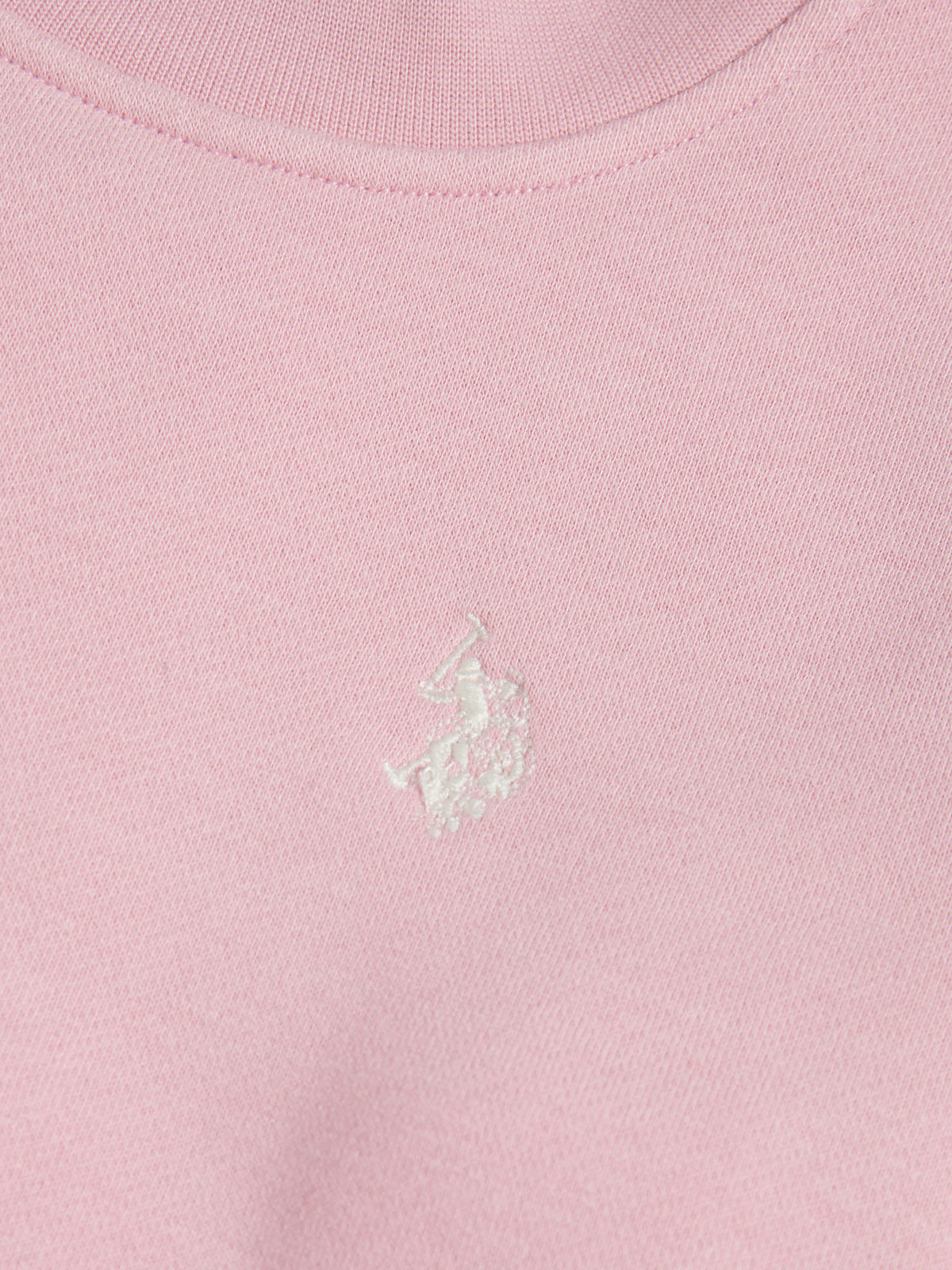 Girls Double Horsemen Crew Sweatshirt Pink Nectar