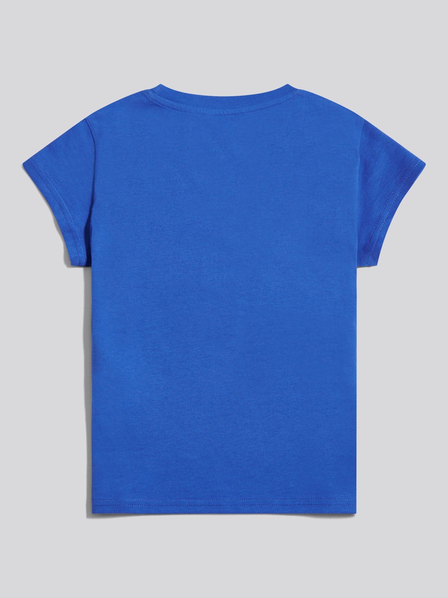 Girls Script Logo Cap Sleeve T-Shirt Dazzling Blue