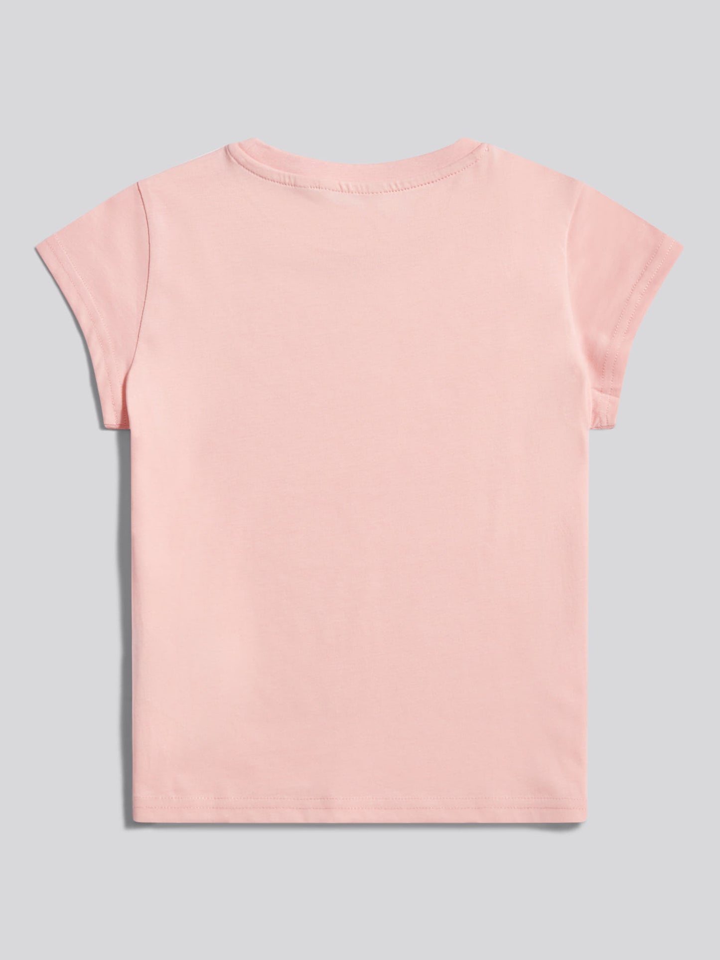 Girls Script Logo Cap Sleeve T-Shirt Crystal Rose