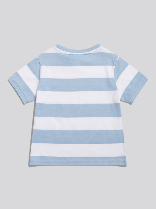 Girls Stripe Logo T-Shirt Open Air