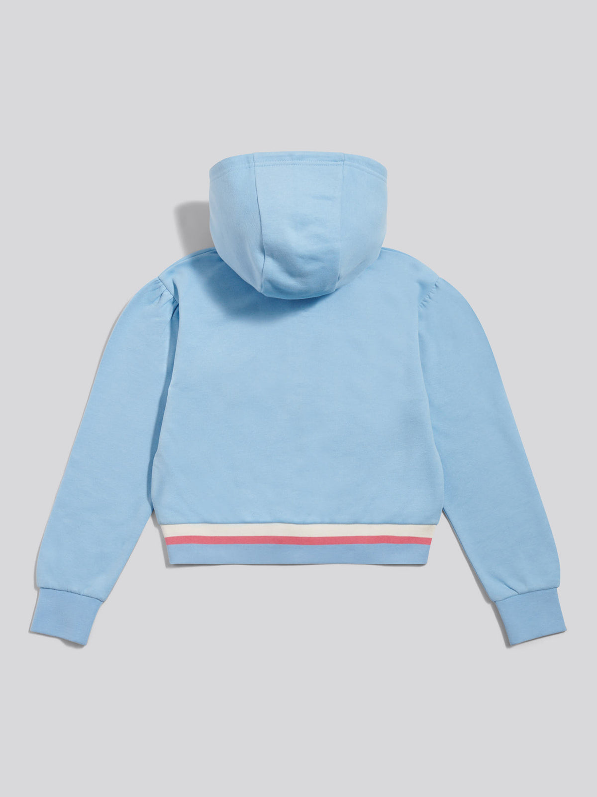 Girls Rainbow Stripe Double Horsemen Zip Through Hoodie Open Air