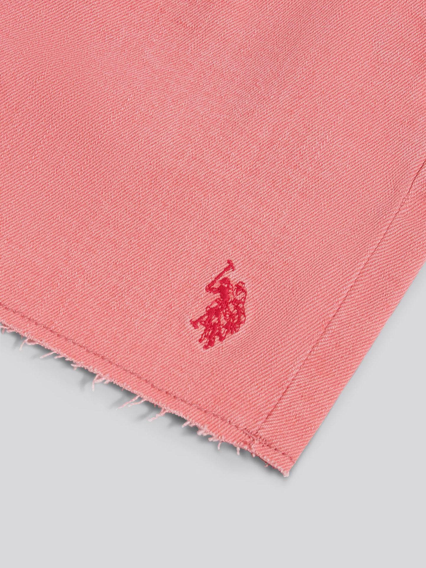 Girls Pleat Detail Denim Shorts Bubblegum
