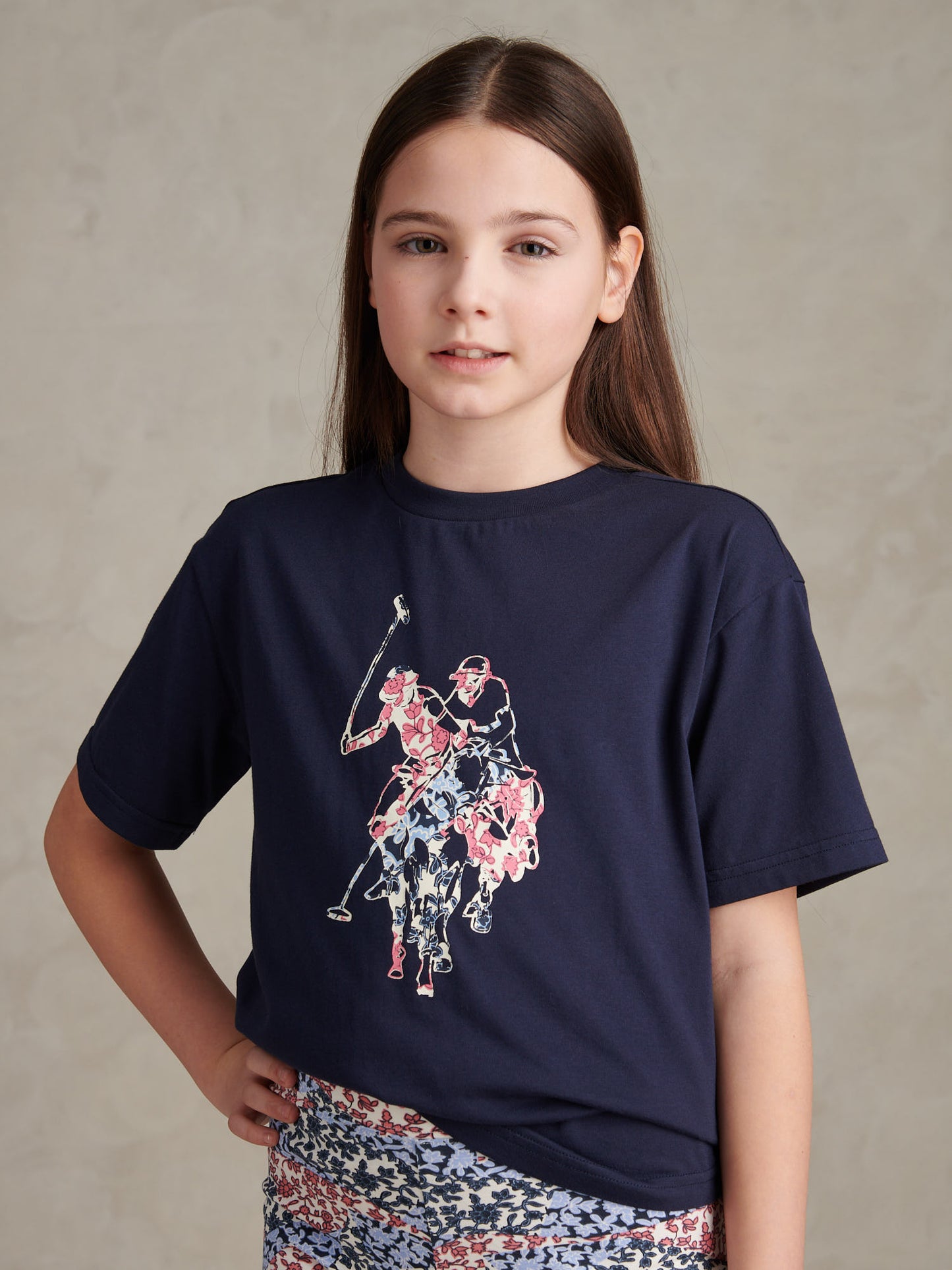 Girls Drop Hem T-Shirt & Cycling Short Set Bubblegum