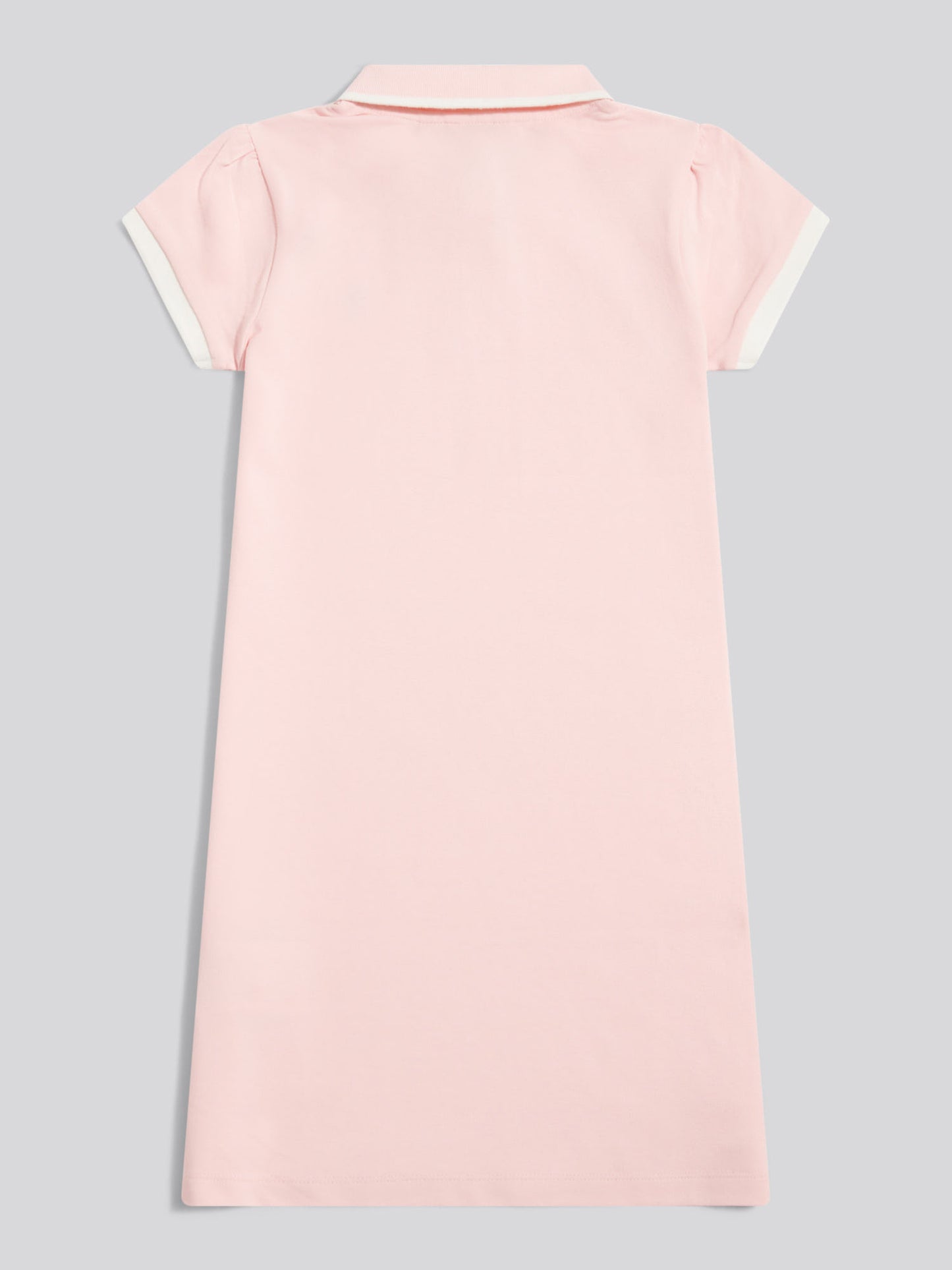 Girls Cap Sleeve Polo Dress Crystal Rose