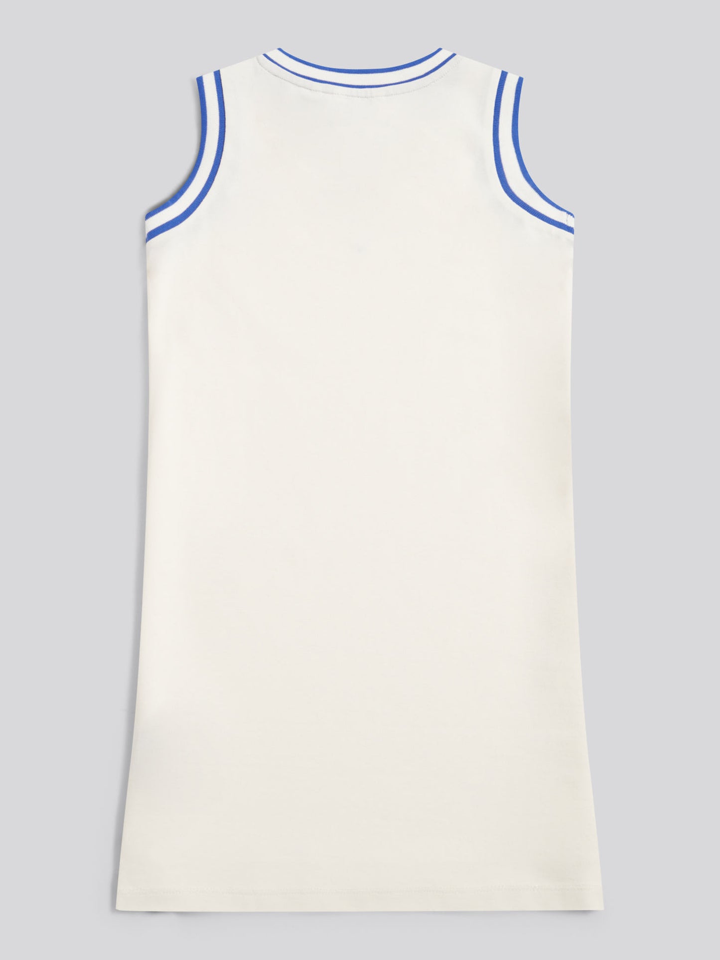 Girls Script V-Neck Polo Dress Marshmallow