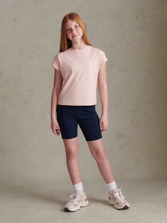 Girls Cap Sleeve Tank Top Crystal Rose