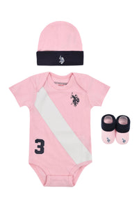 Baby 3 Piece Gifting Set in Light Pink