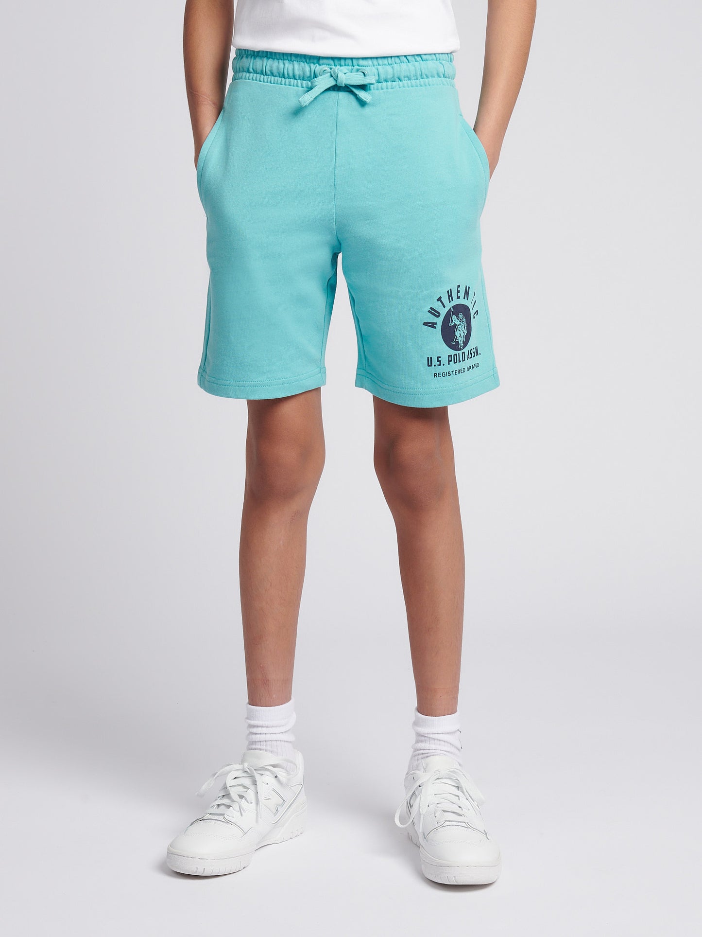 Boys 1890 Sweat Shorts in Aquarelle