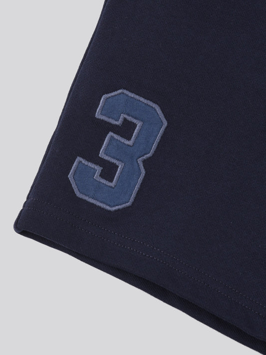 Boys Player 3 Sweat Shorts in Navy Blue