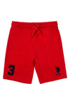 Boys Player 3 Sweat Shorts in Tango Red