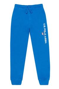 Boys Block Flag Graphic Joggers in Classic Blue