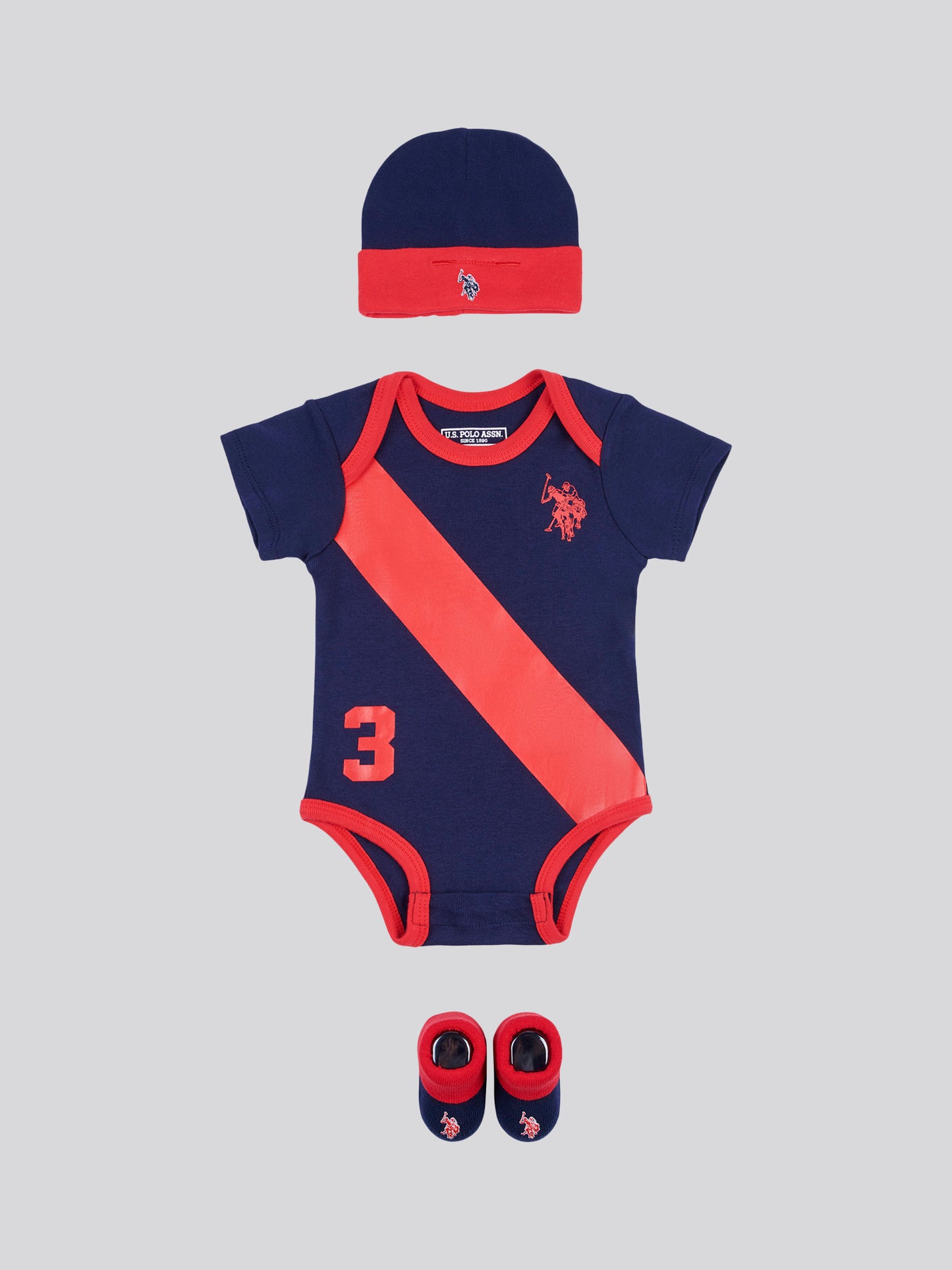 Baby 3 Piece Boxed Baby Gifting Set in Navy