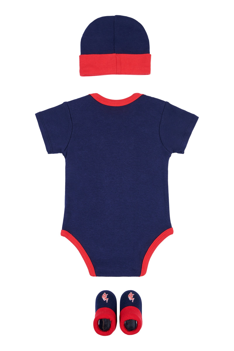 Baby 3 Piece Boxed Baby Gifting Set in Navy