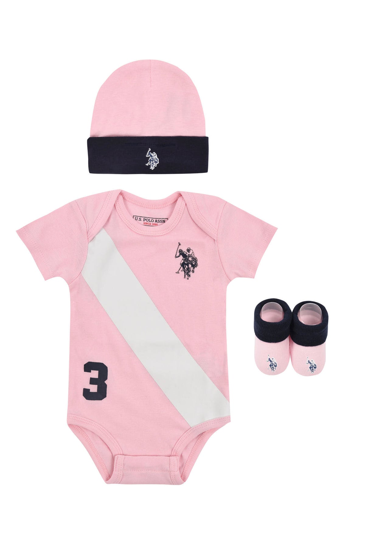 Baby 3 Piece Boxed Baby Gifting Set in Light Pink