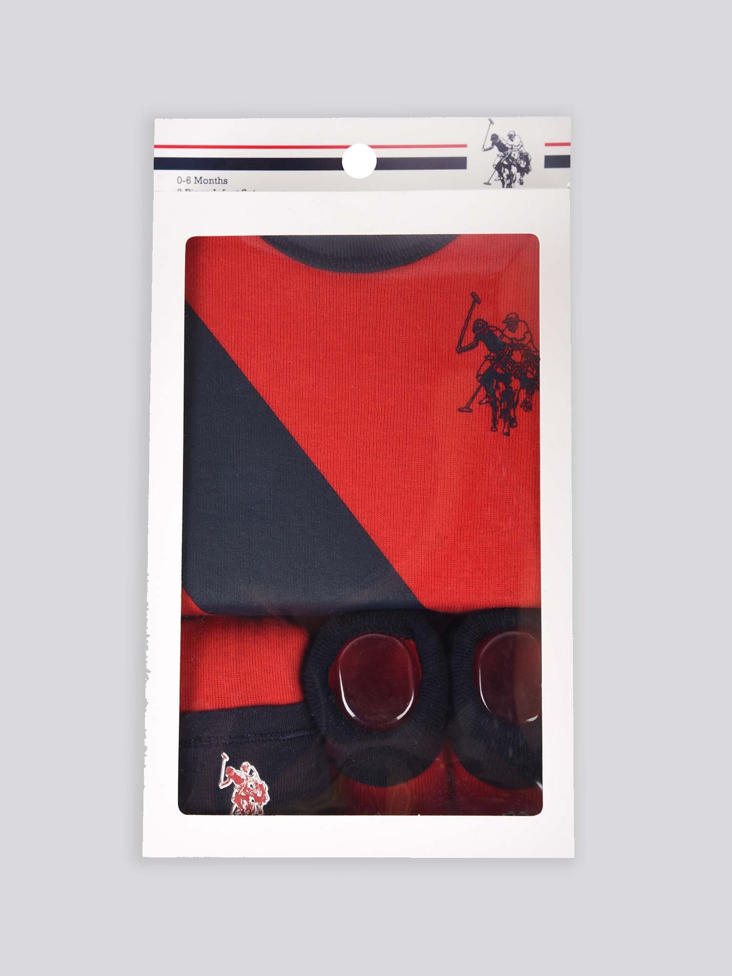 Baby 3 Piece Boxed Baby Gifting Set in True Red