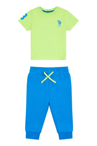 Baby Player 3 T-Shirt & Jogger Set in Sharp Green
