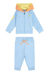 Baby Player 3 Zip-Through Hoodie and Jogger Set in Blue Bell