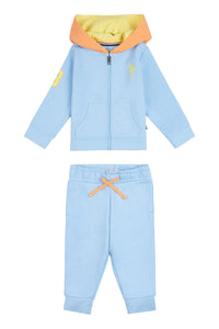 Baby Player 3 Zip-Through Hoodie and Jogger Set in Blue Bell