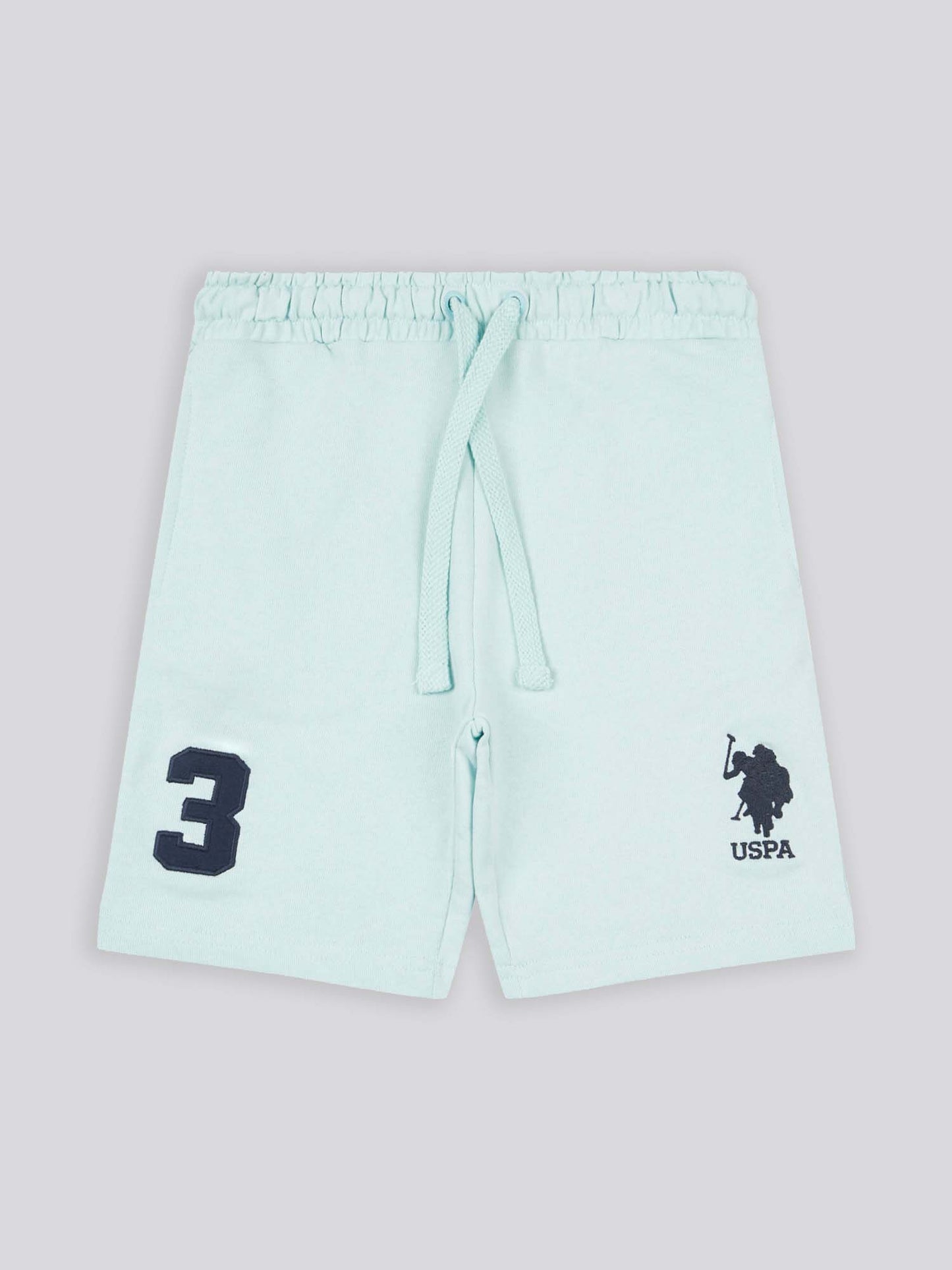 Boys Player 3 Marl Sweat Shorts in Blue Glow