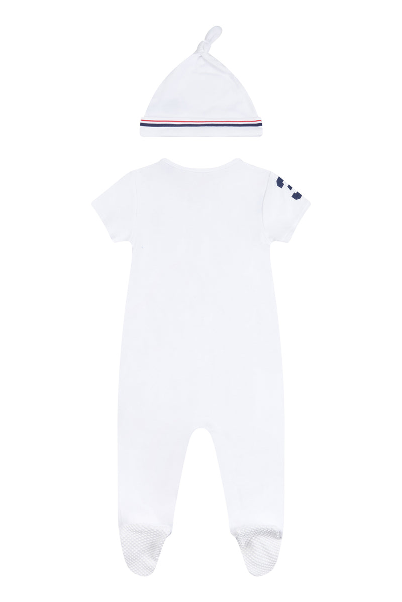 Baby Player 3 Sleepsuit in Bright White