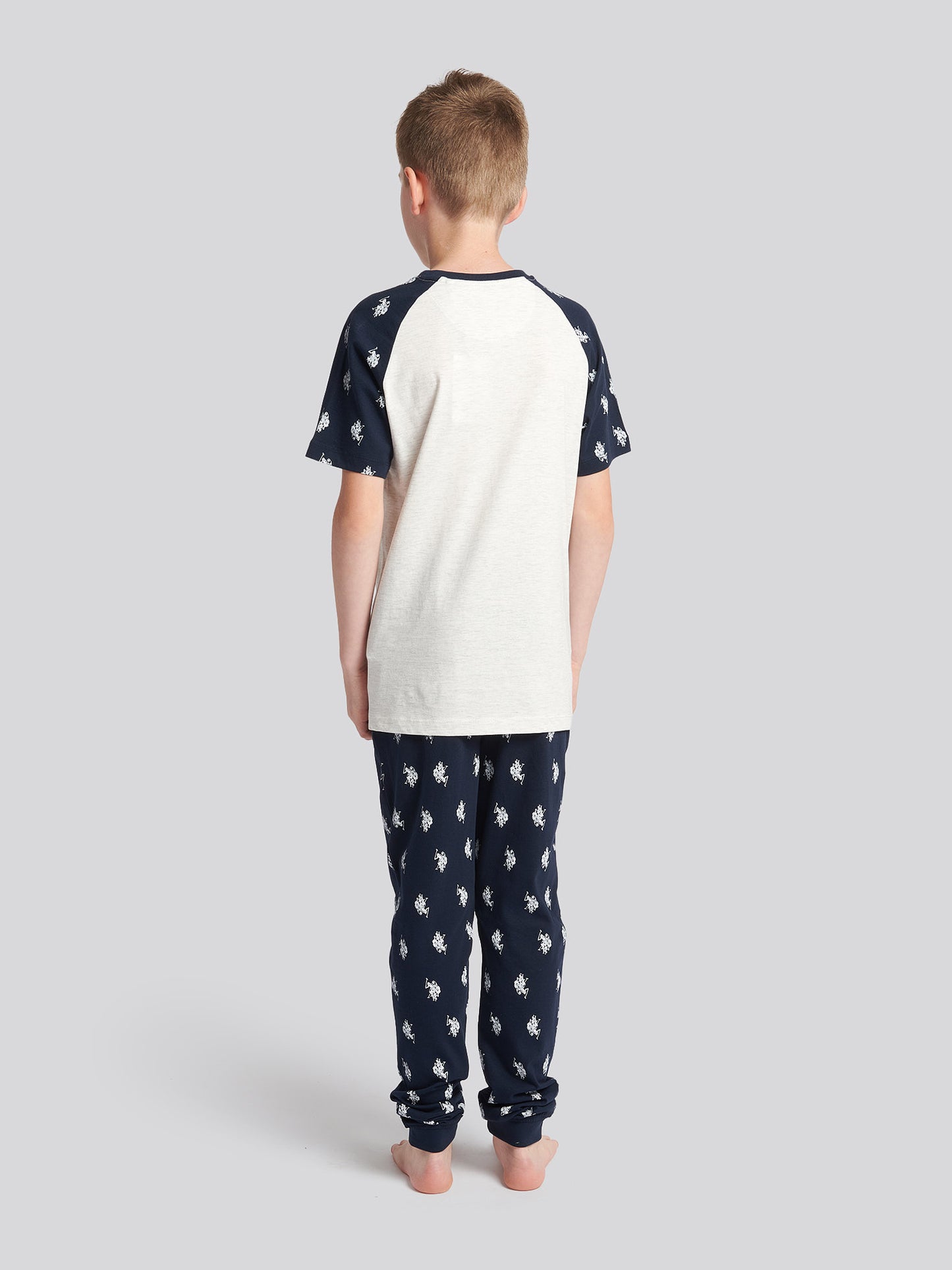 Boys DHM Tee And Trouser Set in Navy Blue