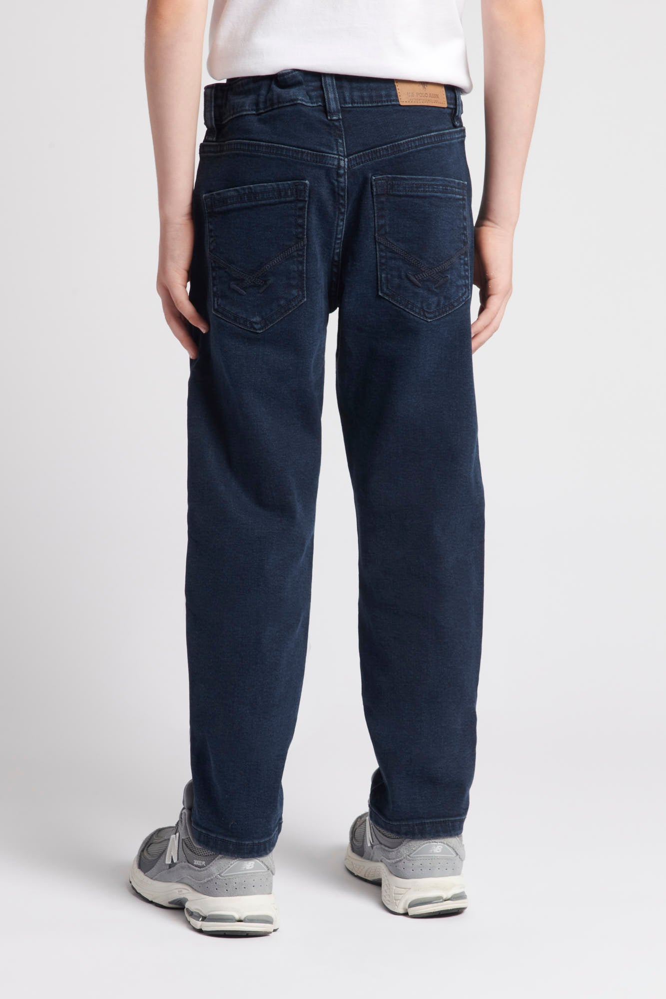 Boys 5 Pocket Slim Fit Denim Jeans in Dark Vintage Wash