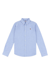 Boys Lifestyle Peached Oxford Shirt in Blue Yonder