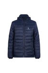 Boys Hooded Quilted Jacket in Navy Blue