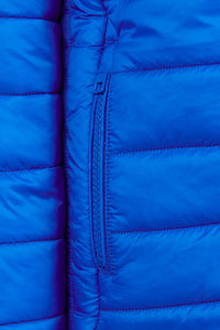Boys Hooded Quilted Jacket in Directoire Blue