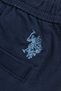 Boys Drawstring Waist Trouser in Navy Blue