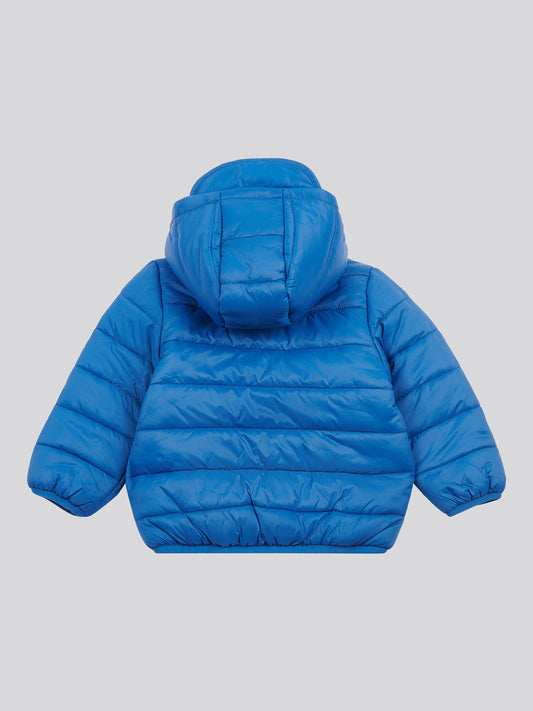 Boys Hooded Quilted Jacket with Peak in Limoges