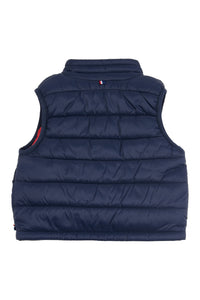 Baby Lightweight Quilted Gilet in Navy Blue
