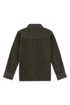 Boys Corduroy Overshirt in Forest Night