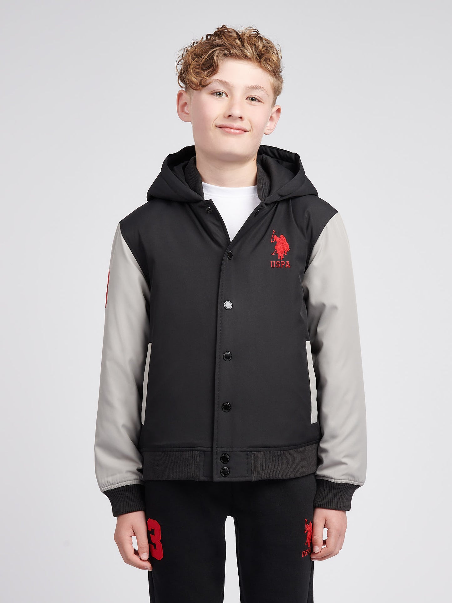 Boys Player 3 Bomber in Black