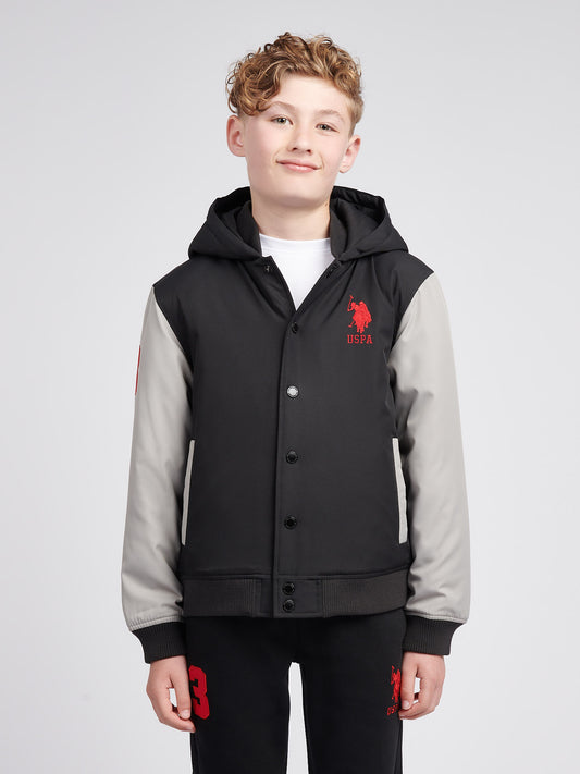 Boys Player 3 Bomber in Black