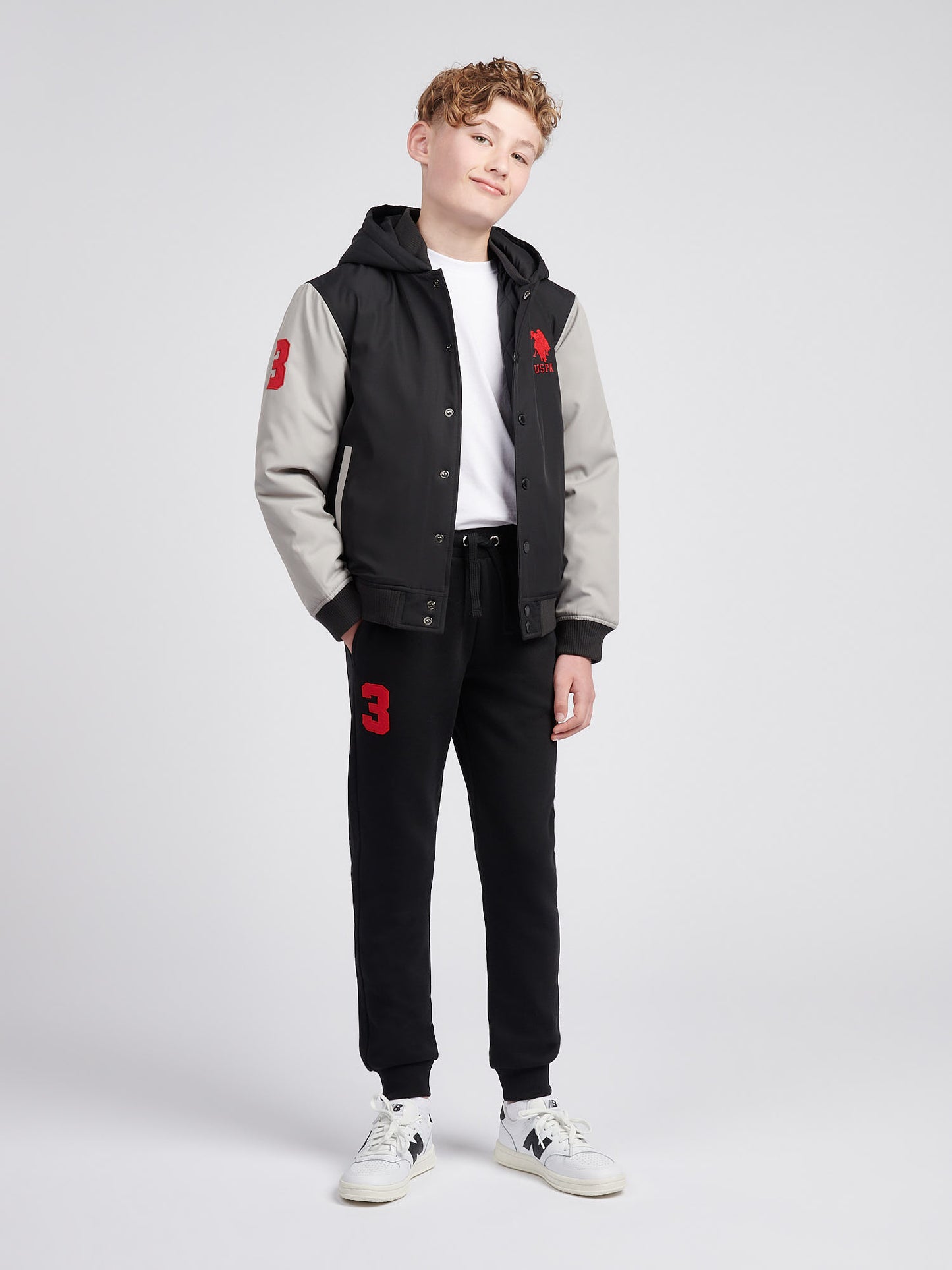 Boys Player 3 Bomber in Black