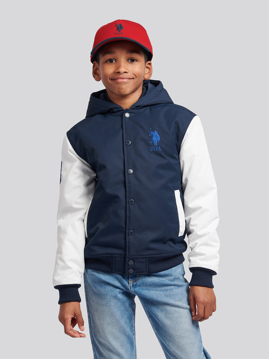 Boys Player 3 Bomber in Dark Sapphire Navy