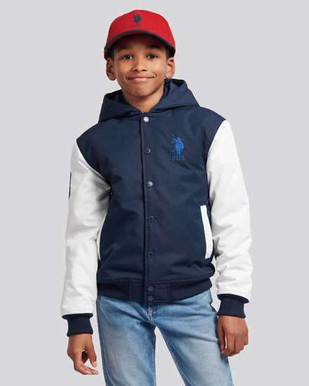 Boys Player 3 Bomber in Dark Sapphire Navy