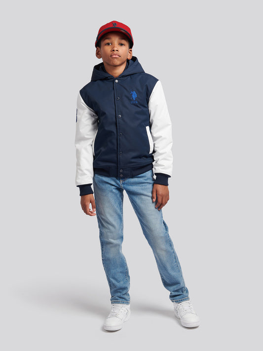 Boys Player 3 Bomber in Dark Sapphire Navy