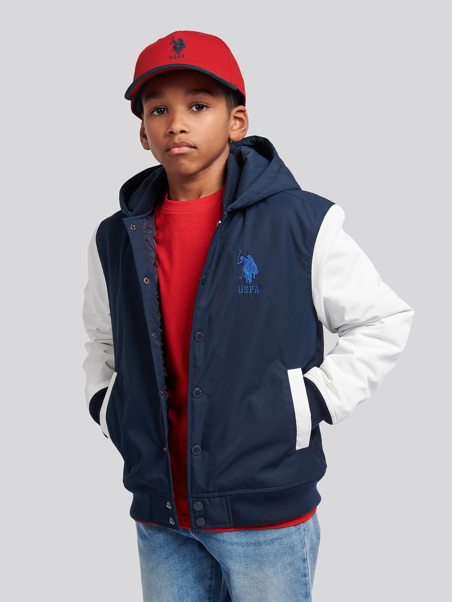 Boys Player 3 Bomber in Dark Sapphire Navy