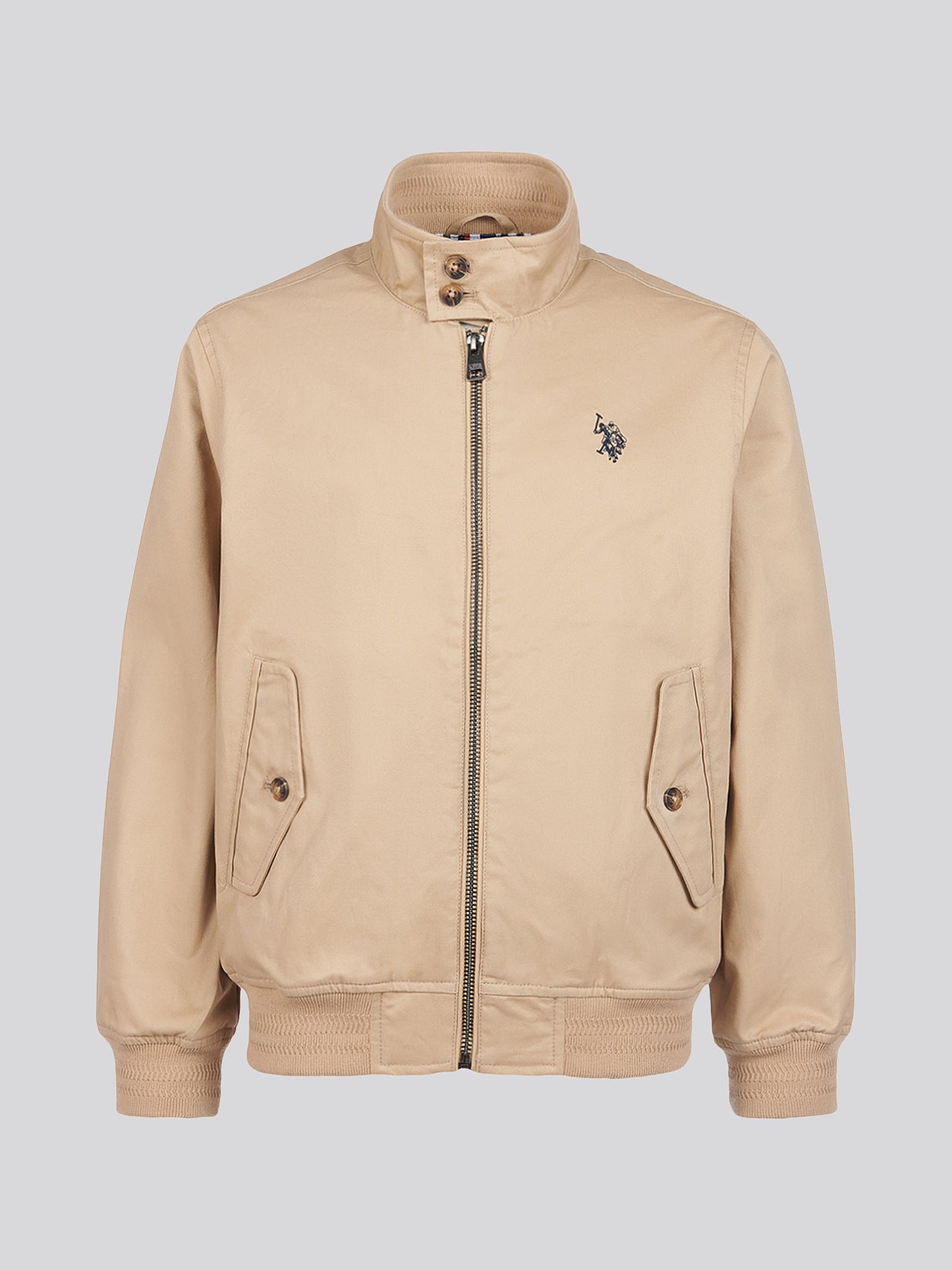 Boys Cotton Twill Harrington Jacket in Cornstalk