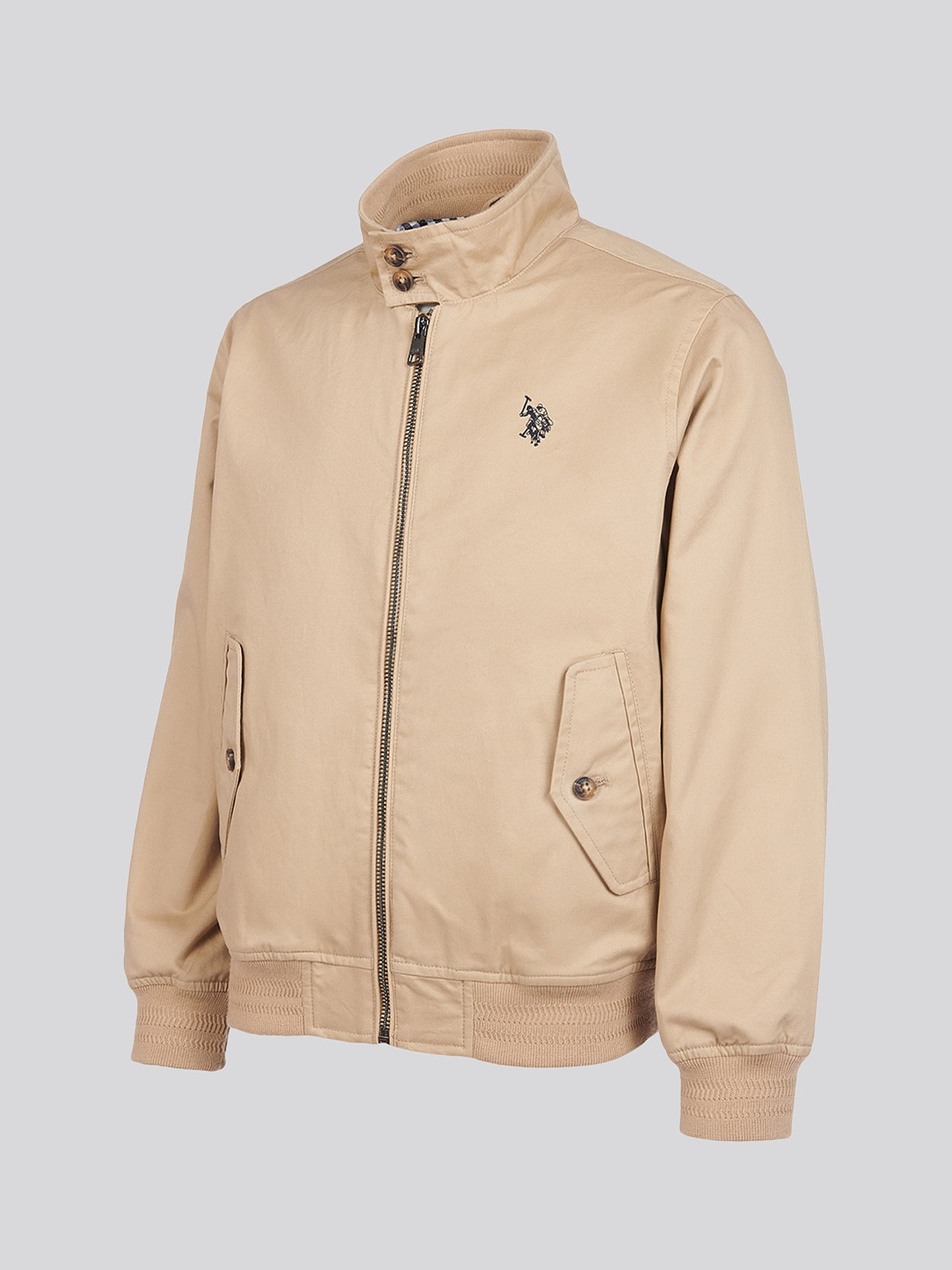 Boys Cotton Twill Harrington Jacket in Cornstalk